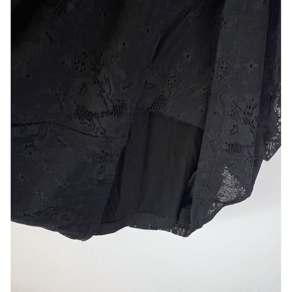 Black Lace Sheer Whimsigoth‎ Grunge Sexy Dress Women M Steampunk Vampire Party - Picture 7 of 13